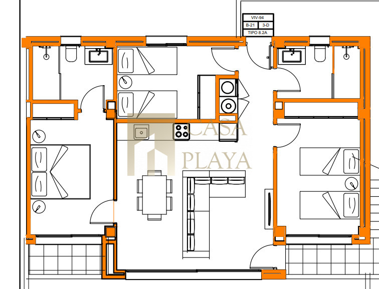 Apartment Sale Xeresa, Walencja Av. Caudeli